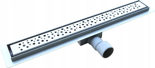 Hydroland Duschrinne aus Edelstahl mit 5,2 mm Auslass und 70 cm Länge