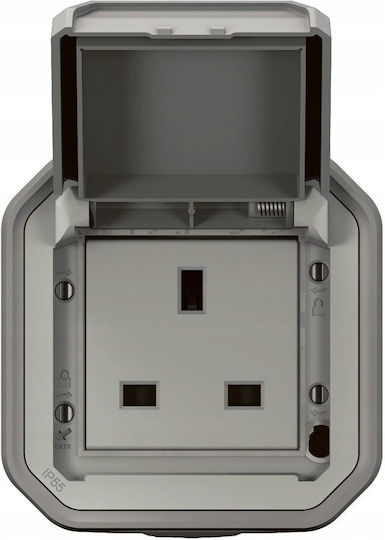 Legrand Double External Grey Power Socket