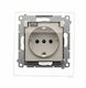 Kontakt-Simon Single Recessed Waterproof Power Socket with Transparent Cover 10 Pieces