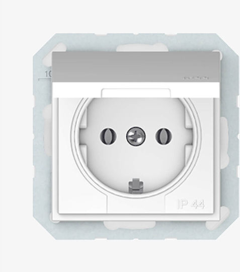 Harry Potter Single External Waterproof Power Socket with Lid White