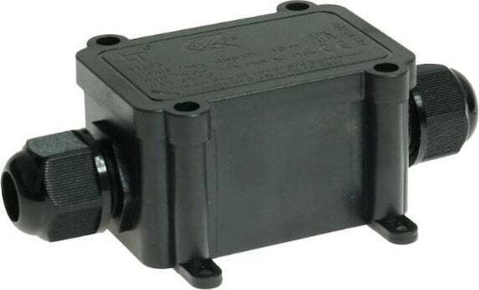 Plastrol Outdoor-Mounted Electrical Junction Box, Waterproof, IP68, Black