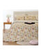 Melinen Ultra Eduarda Baumwoll-Bettbezug für Einzelbett 165x245 Ultra Eduarda Beige