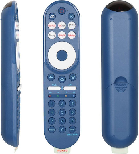 Huayu Universal Remote Control RM-L2016 for Samsung, LG, Sony, Philips, Panasonic, Grundig and Sharp TVs