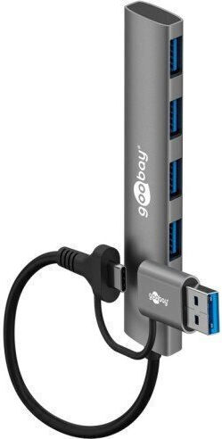Goobay Hub 4 Θυρών USB 3.0 με σύνδεση USB-A