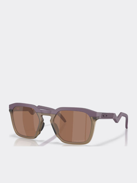 Hstn Sq Unisex Sunglasses with Brown Horn-Rimmed Frame and Brown Lenses