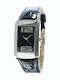 Men's Watch 26mm Battery-Powered with Black Leather Strap