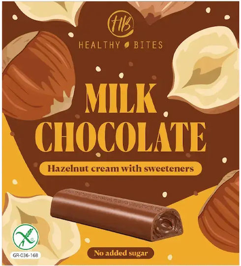 Healthy Bites Milchschokolade mit Haselnuss Ohne Zucker 80 g