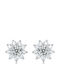 Lysea Women's Luna Rosé Earrings 925 Silver Gold Moissanite
