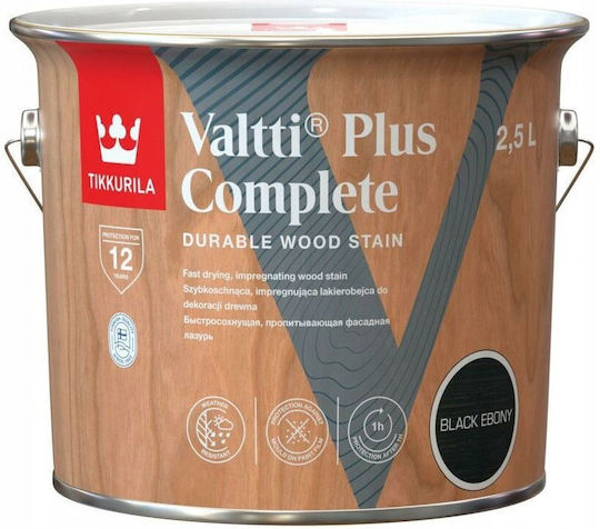 Tikkurila Βερνίκι Εμποτισμού Νερού Μαύρο Σατινέ 2.5lt 130gr