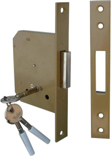 Yale 5632040 Recessed Lock Nail-Type Key & 4 Turns 40mm Center Bronze