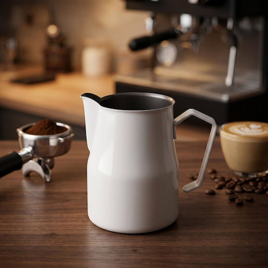 Rhino Coffee Gear Barista-Milchkännchen mit 600 ml Fassungsvermögen, Weiß