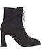 Suede Women's Ankle Boots Black