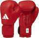 adidas Wako Leather Boxing Gloves for Competition Red