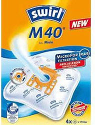 Swirl M 40 M Σακούλες Σκούπας 4τμχ Συμβατή με Σκούπα Miele / Human / Total Swirl M 40 M Σακούλες Σκούπας 4τμχ Συμβατή με Σκούπα Miele / Human / Total
