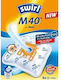 Swirl M 40 M Σακούλες Σκούπας 4τμχ Συμβατή με Σκούπα Miele / Human / Total