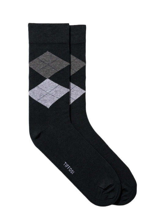 Tiffosi Men's Socks with Green Patterns