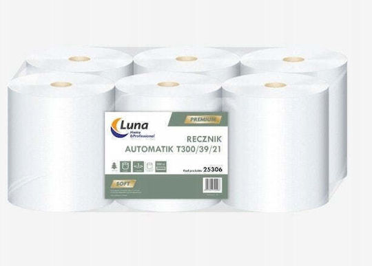 Dga Optima Luna Automatic Dispenser Paper 6 Rolls T300 39 21 White Hand Towels