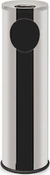 Alda Metal Waste Bin 15 L Silver