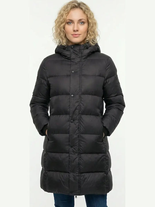Women's Puffer Jacket for Winter Black