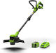 Greenworks 40V Battery-Powered Shoulder / Hand Brush Cutter 3.54kg with 1 2Ah Battery