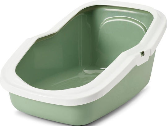 Savic Green Cat Litter Tray L56 x W39 x H27.5cm