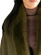 Women's Furry Neck Scarf Green