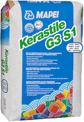 Adeziv Elastic Cimentic pentru Plăci Ceramice Alb Kerastile G3 S1 5 kg Adeziv Elastic Cimentic pentru Plăci Ceramice Alb Kerastile G3 S1 5 kg