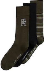 Tommy Hilfiger Șosete bărbătești kaki 3Pack