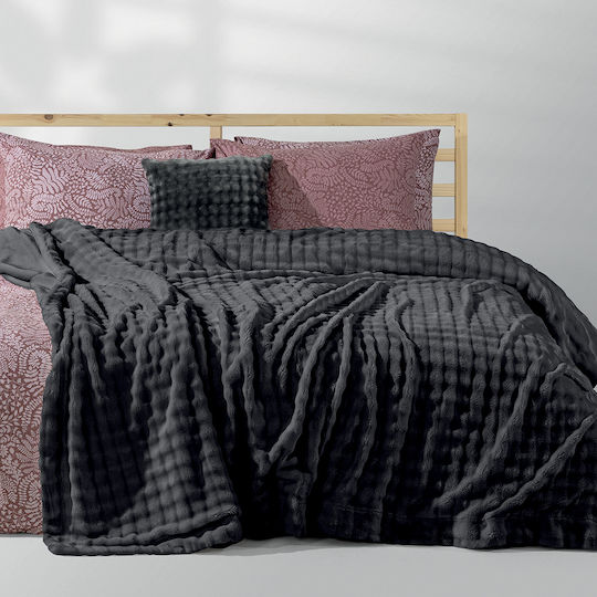 Lino Home Kvall Single Blanket 160x220 cm Grey