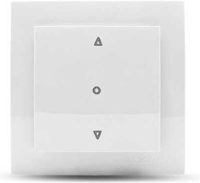 Geyer Recessed Wall Shutter Switch One-Way Without Frame White