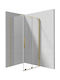 Deante Καμπίνα Ντουζιέρας με Συρόμενη Πόρτα 90x100cm Clear Glass Oro 5907650899655
