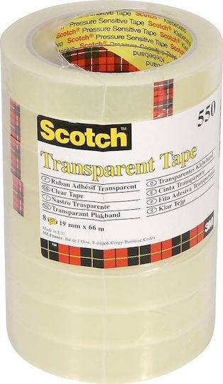 Scotch Прозрачна Самозалепваща Лента 66 м x 19 мм