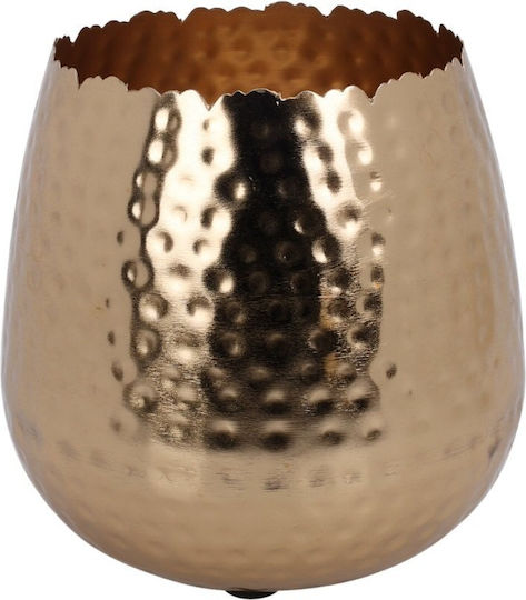 Lumarko Gold Metal Vase 18xH18cm Lumarko Gold Metal Vase 18xH18cm