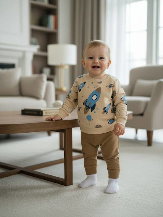 Kinder-Set mit Hose Winter 2-teilig Schokoladenbraun