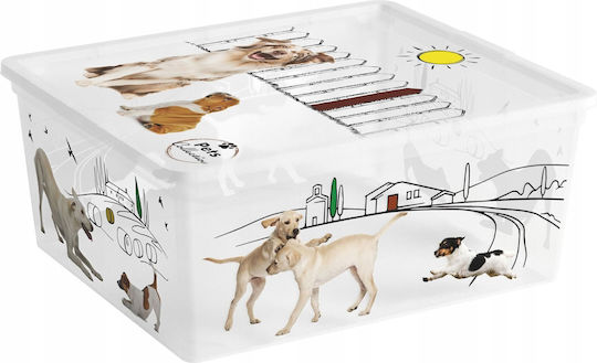 Kis Transparente Kunststoff-Aufbewahrungsbox mit Deckel 40x34x17 cm