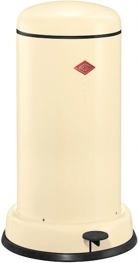 Wesco Plastic Waste Bin with Pedal 20 L Beige