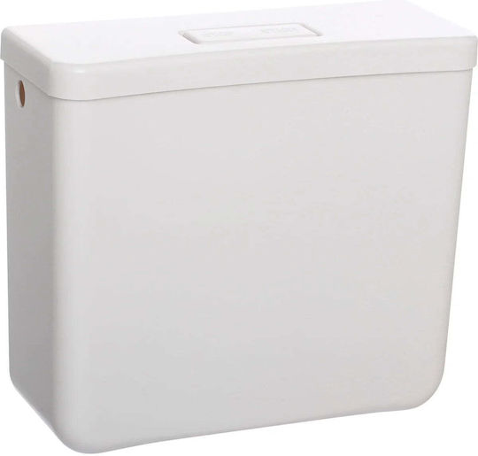 Cersanit Wall Mounted Plastic Rectangular Low Pressure White Toilet Flush