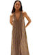 Sommerliches Maxi-Slipdress SYMI BLACK