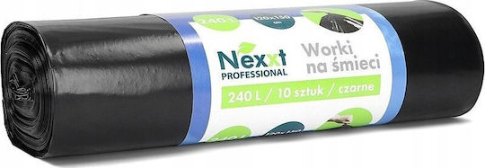 Nexxt 240L Capacity Black Trash Bags 10 pcs