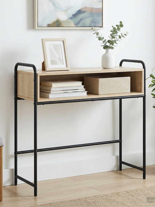 Console Table in Wood & Metal Brown L90xW33xH80...