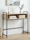 Console Table in Wood & Metal Brown L90xW33xH80.5 cm