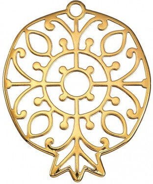 Adorex Talisman Norocos Rodie Auriu din Metal 6.5x8cm