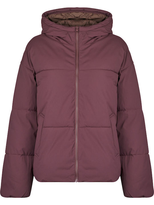 Jack & Jones Γυναικείο Puffer Μπουφάν Bordeaux