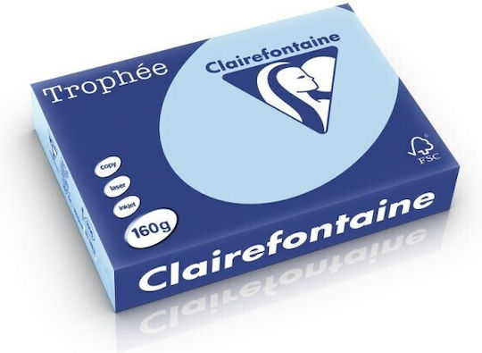 Clairefontaine Carton Albastru Deschis A4 160 Gsm 250 de Foi Top Color Pack