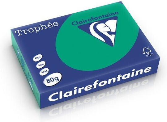 Clairefontaine A4 Paper 80 Gsm Intense Color 500 Sheets Ream Dark Green