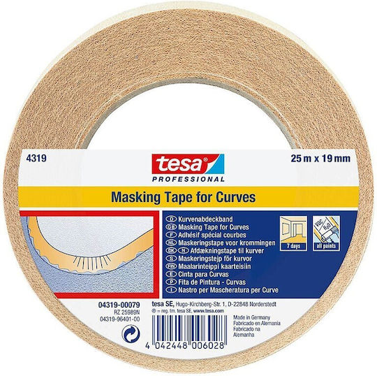 Tesa Curved Masking Tape 19 Mm 25 M