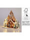 Koopman Illuminated Christmas Decorative Village 33x32x12cm