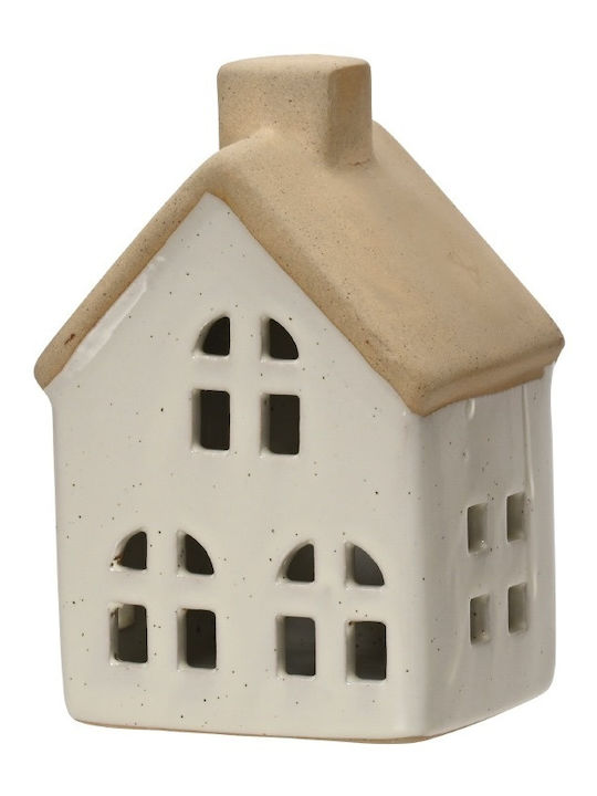 Kaemingk Christmas Decorative Beige House 11x7.3x6.3cm