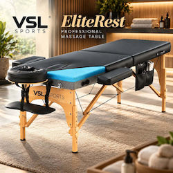 VSL Sports EliteRest Pat de masaj Negru 185x70 cm VSL Sports EliteRest Pat de masaj Negru 185x70 cm