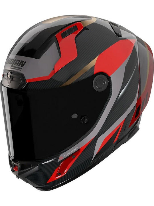 Nolan X-804 RS Ultra Carbon Lesmo 362 Red/Gray/...